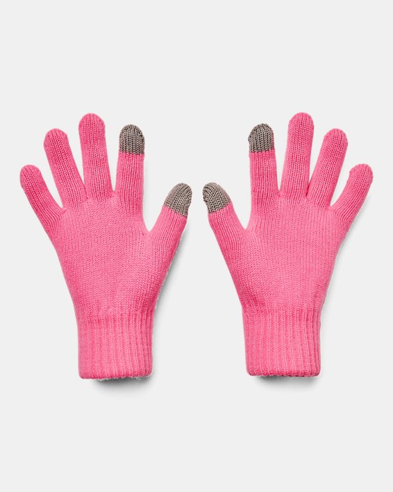 Women's UA Halftime Gloves, Pink, pdpMainDesktop image number 1